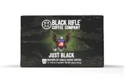 Black Rifle Ground Medium Just Black Coffee 12 - 0.39 oz K-Cup Pods