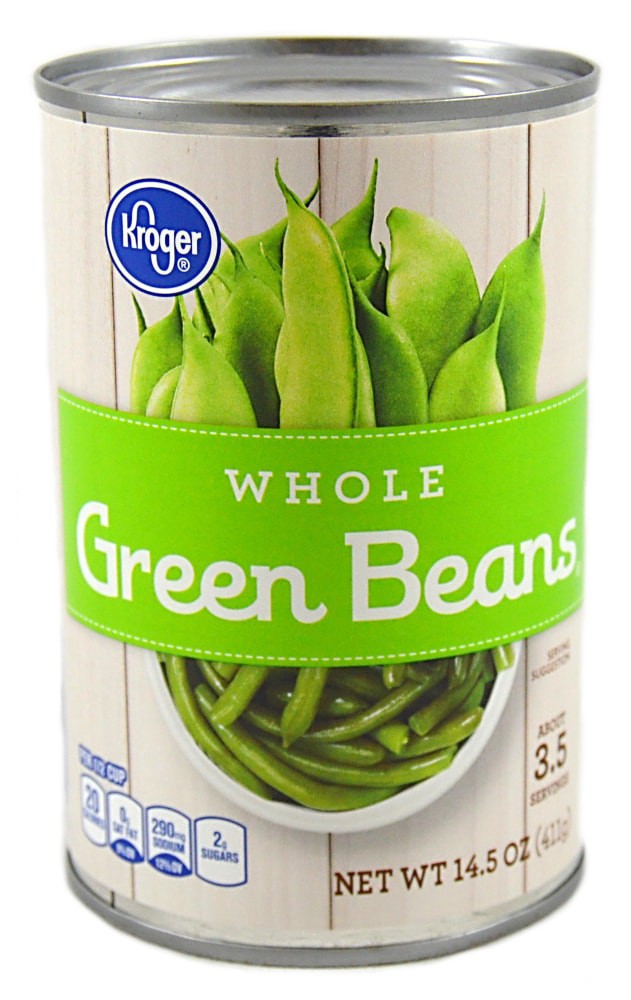 slide 1 of 6, Kroger Whole Green Beans, 14.5 oz