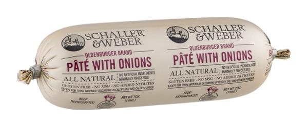 slide 1 of 1, Schaller & Weber Oldenburger Brand Pate with Onions, 7 oz