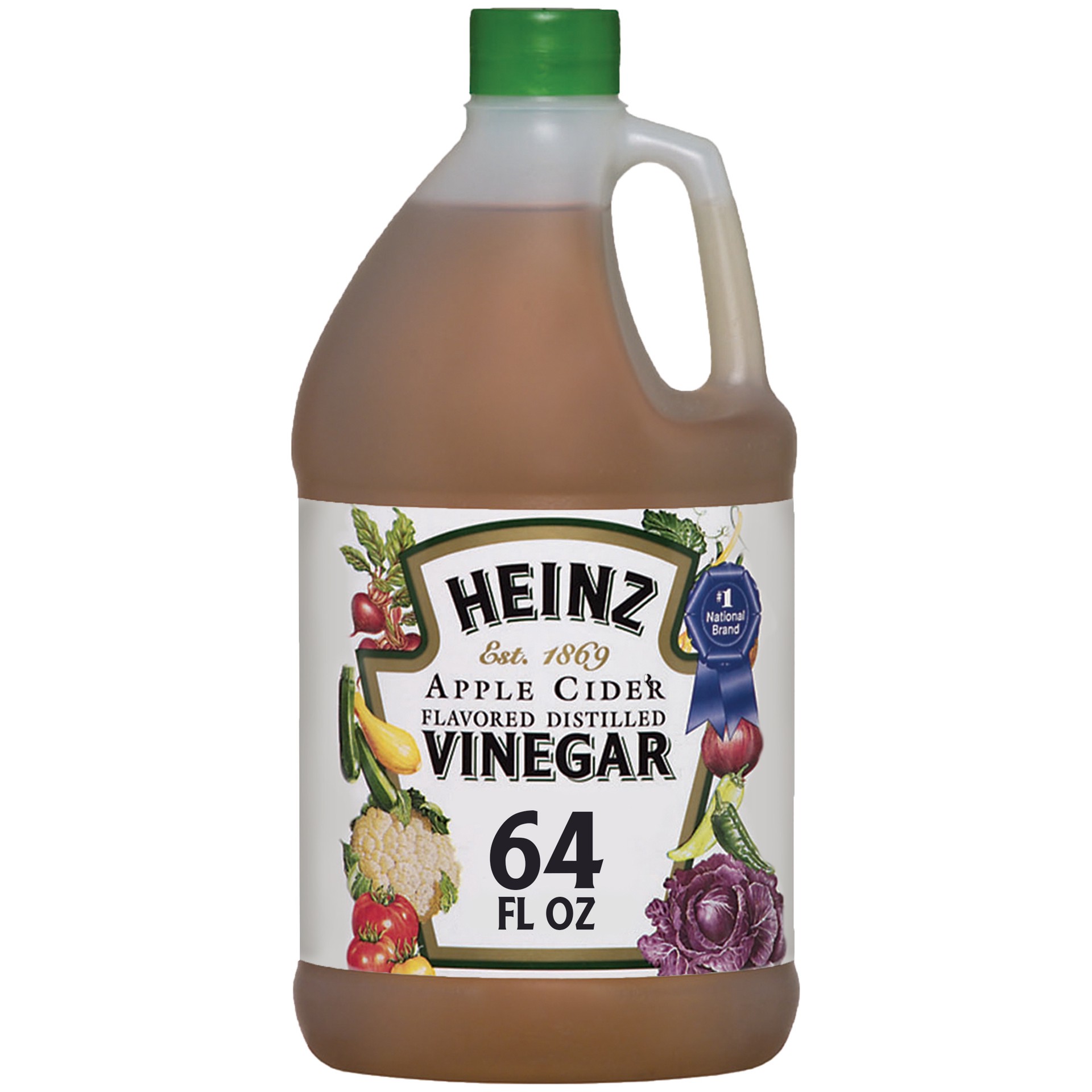 slide 1 of 2, Heinz Apple Cider Naturally Flavored Distilled Vinegar with 5% Acidity, 64 fl oz Jug, 64 fl oz