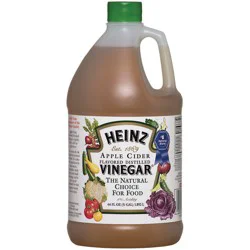 Heinz Apple Cider Naturally Flavored Distilled Vinegar with 5% Acidity, 64 fl oz Jug