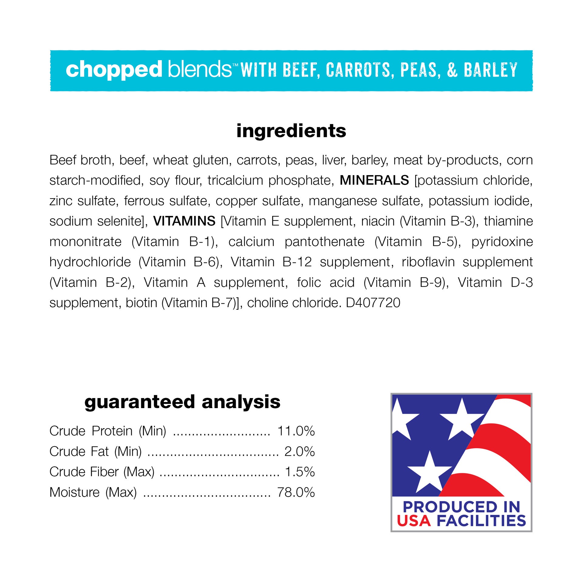 slide 6 of 9, Purina Beneful Chopped Blends with Beef, Chicken & Lamb Recipes Wet Dog Food - 10oz/6ct Variety Pack, 6 ct; 10 oz