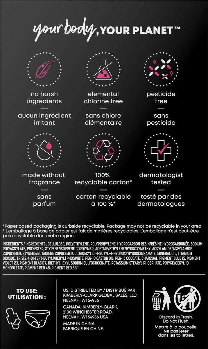 slide 8 of 9, U by Kotex Balance Ultra Thin Pads with Wings, Regular Absorbency, 50 Count, 50 ct