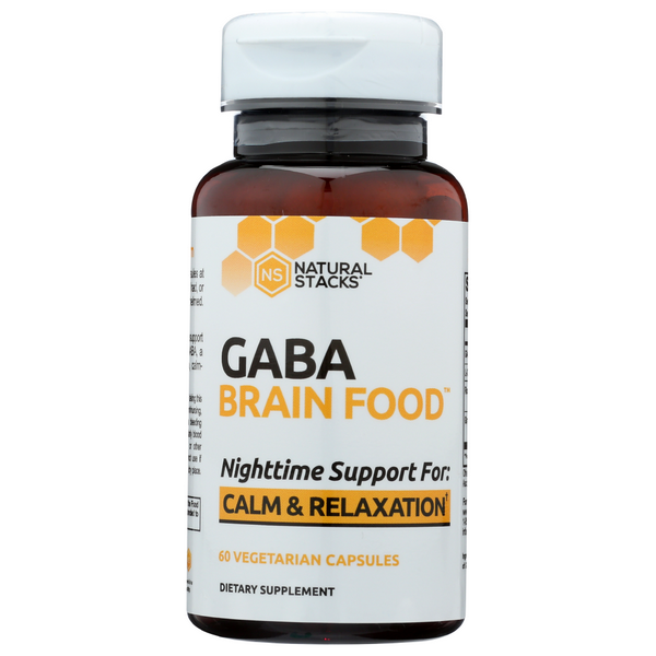 slide 1 of 1, Natural Stacks Gaba Brain Food, 60 ct