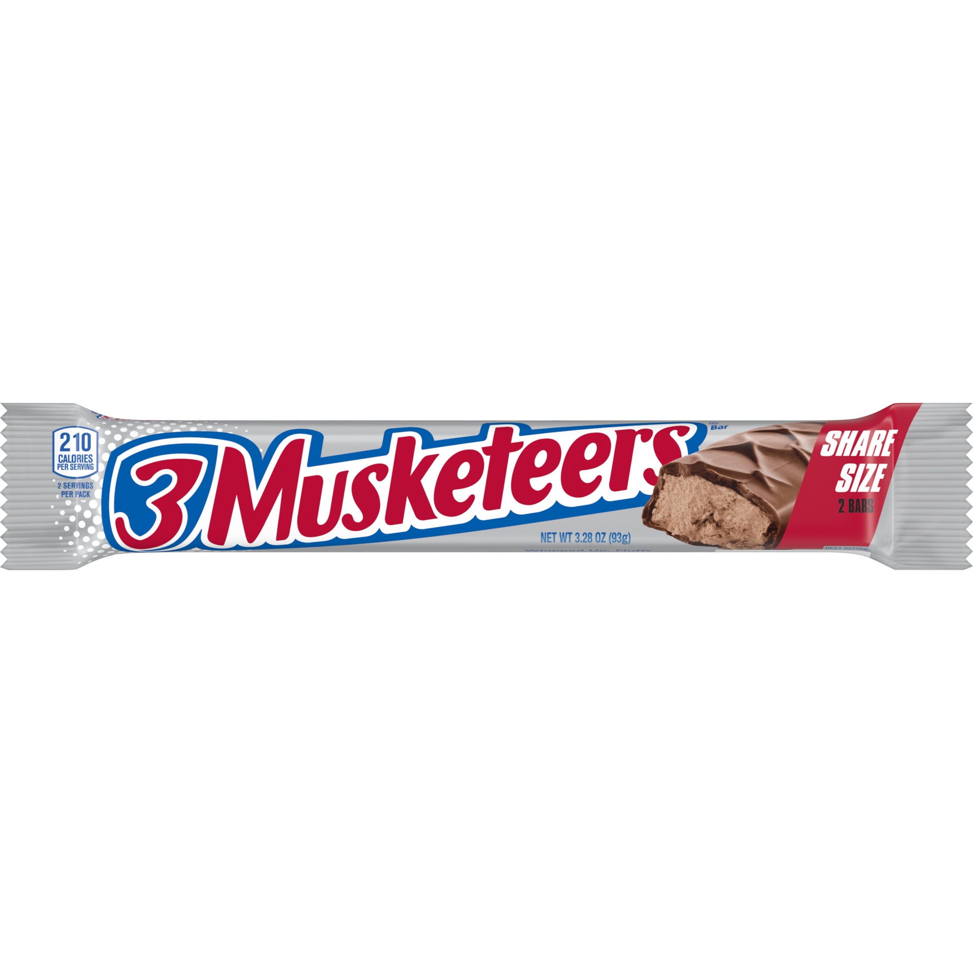 slide 1 of 1, 3 MUSKETEERS Chocolate Sharing Size Candy, 3.28 oz