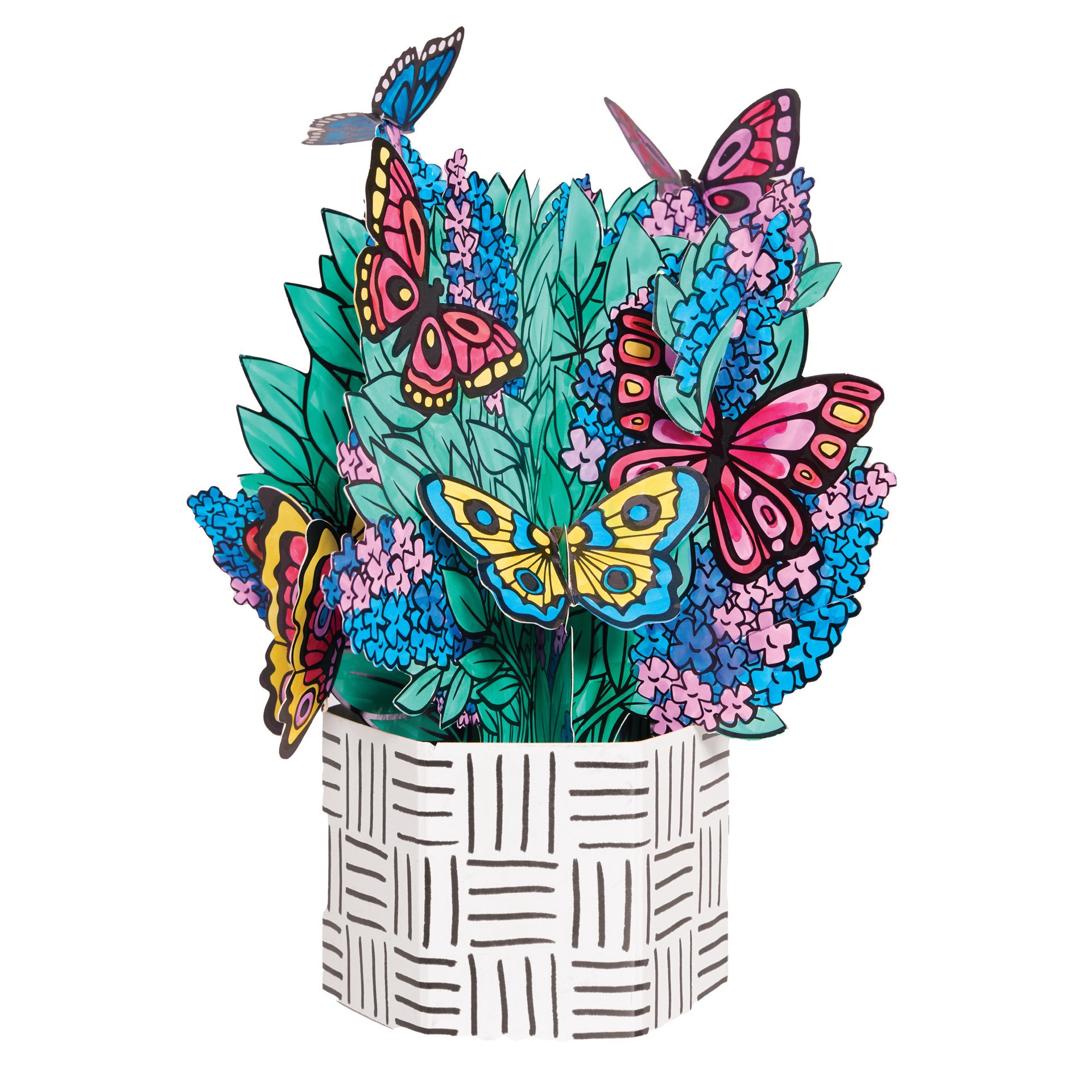 slide 2 of 4, Faber-Castell Butterfly Pop Up Coloring Bouquet, 1 ct