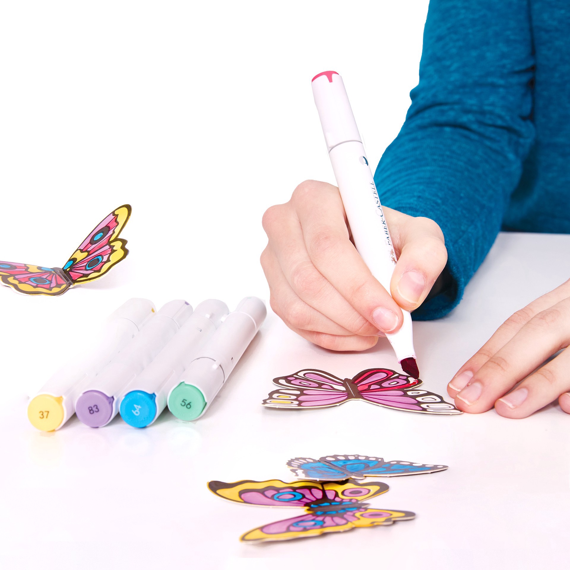 slide 3 of 4, Faber-Castell Butterfly Pop Up Coloring Bouquet, 1 ct