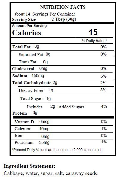 slide 2 of 2, Silver Floss Bavarian Sauerkraut Can, 14.4 oz