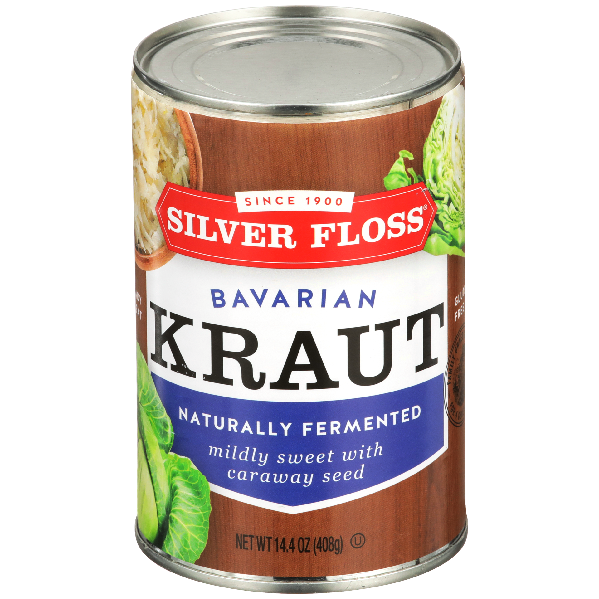 slide 1 of 2, Silver Floss Bavarian Sauerkraut Can, 14.4 oz