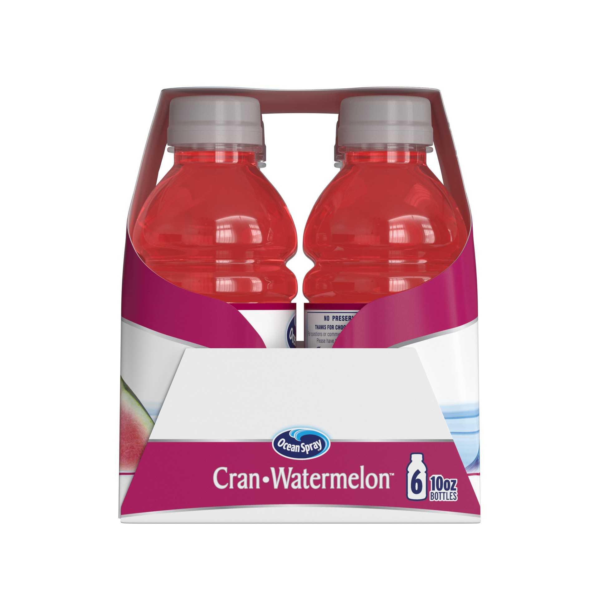 slide 4 of 10, Ocean Spray Cran-Watermelon™ Cranberry Watermelon Juice Drinks, 10 Fl Oz Bottles, 6 Count, 60 fl oz