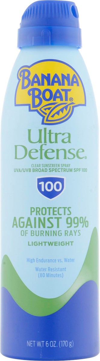 slide 6 of 10, Banana Boat Ultra Defense SPF 110 Max Skin Protect Continuous Spray Sunscreen, 6 oz