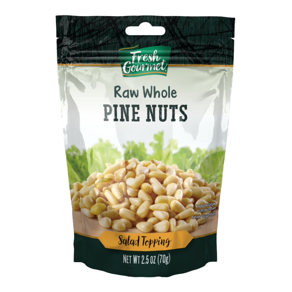 slide 1 of 1, Fresh Gourmet Raw Whole Pine Nuts, 2.5 oz