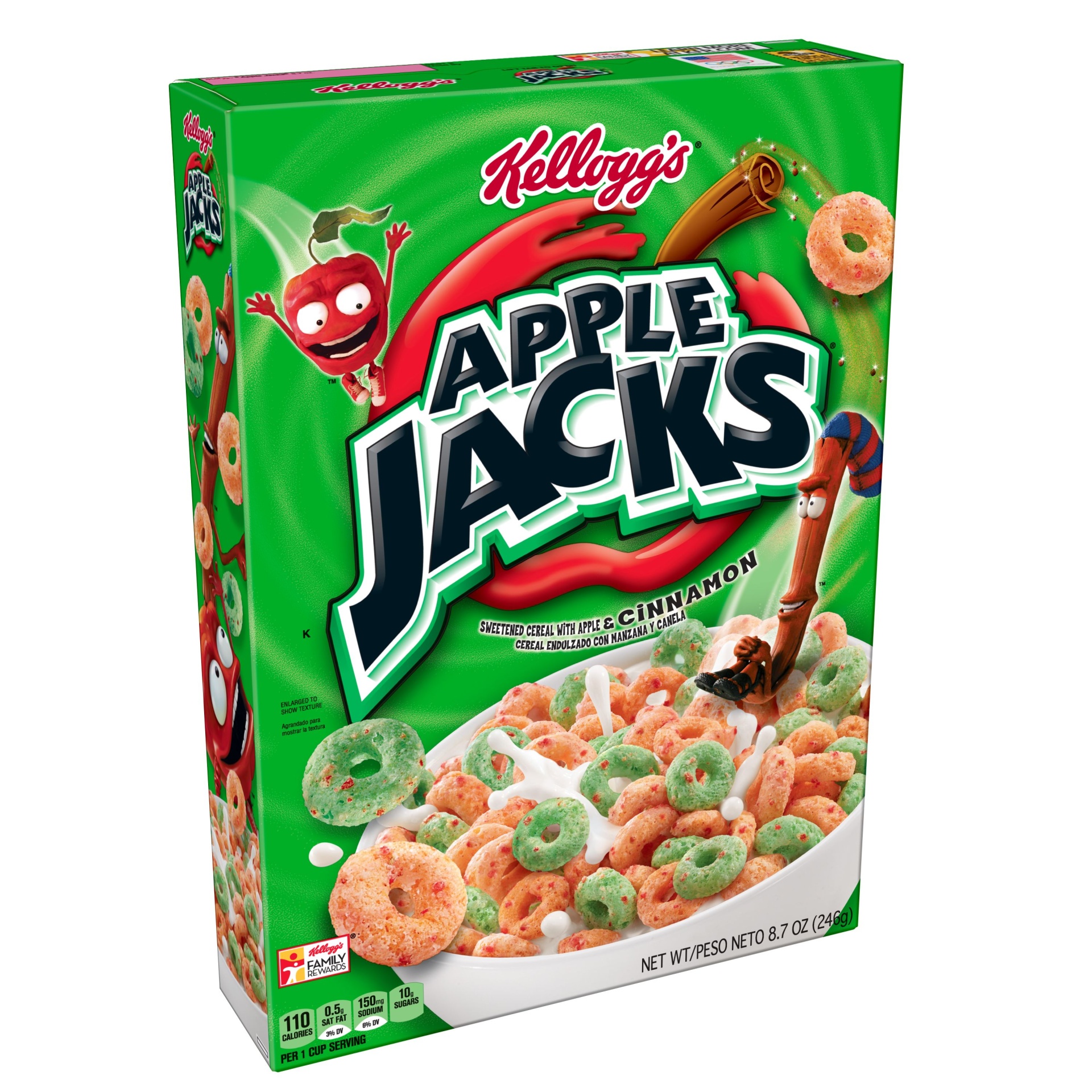 slide 1 of 7, Apple Jacks Cereal 8.7 oz, 8.7 oz