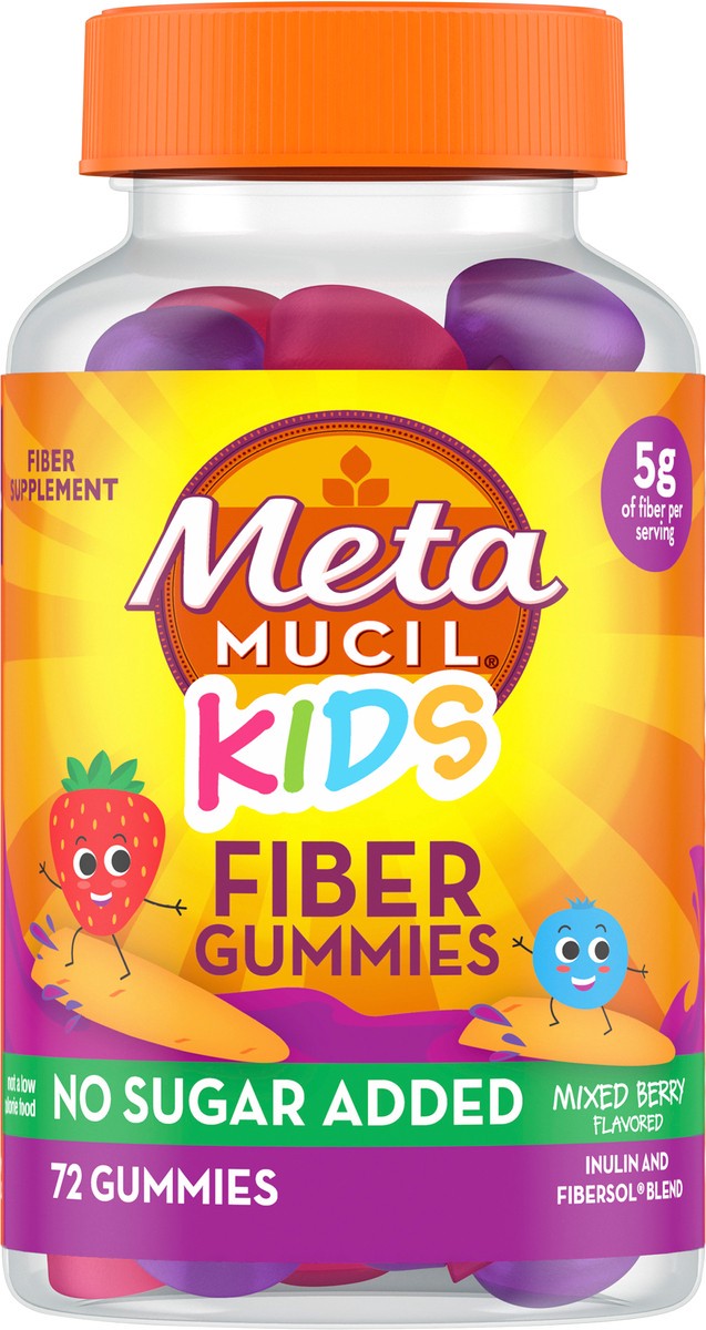 slide 3 of 5, Metamucil Kids Fiber Supplement Gummies, 72ct Gummies, 72 ct