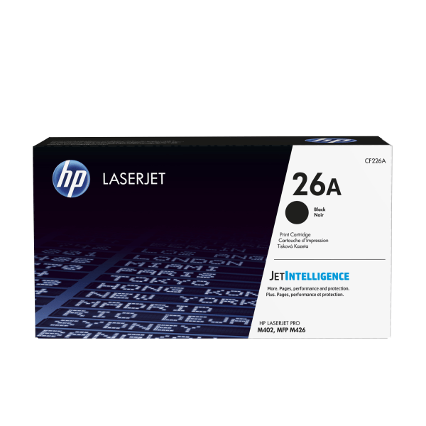 slide 1 of 1, HP 26A Original Black Toner Cartridge (Cf226A), 1 ct