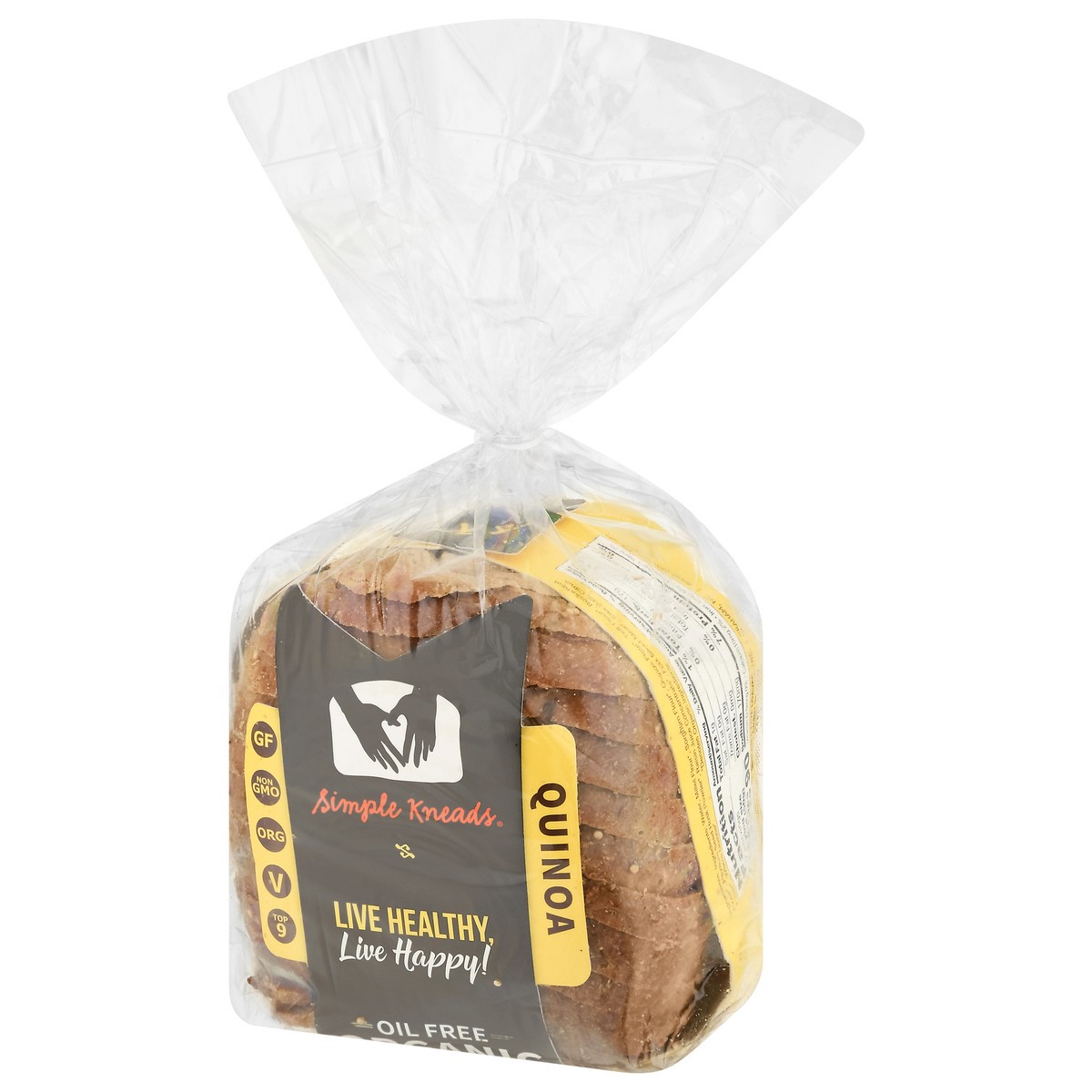 slide 9 of 15, Simple Kneads Gluten-Free Organic Quinoa Power Grains Bread 21 oz, 21 oz