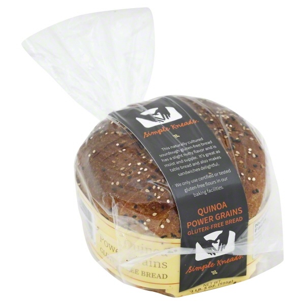 slide 1 of 1, Simple Kneads Quinoa Power Grains Bread Gluten Free, 23 oz