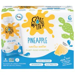 Caliwater Kids' Cactus Water 6 pk Pouches - Pineapple