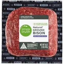 Simple Truth Natural Ground Bison 90% Lean