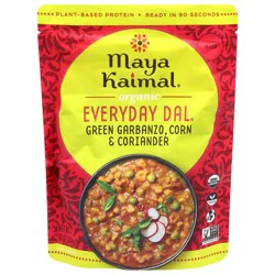 Maya Kaimal Mild Organic Green Garbanzo, Corn & Coriander Everyday Dal 10 oz
