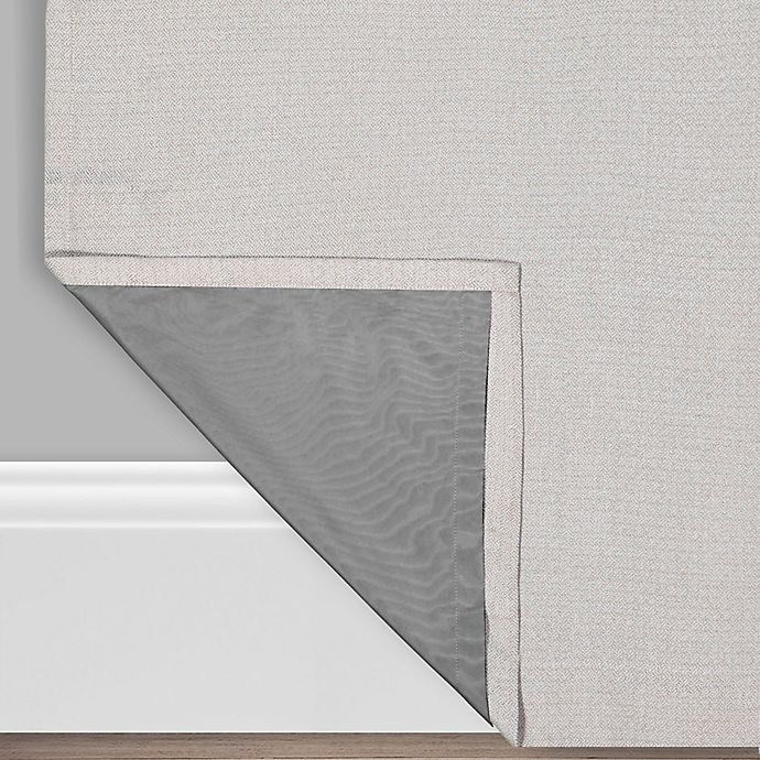 slide 3 of 4, Brookstone Zadie Grommet 100% Blackout Window Curtain Panel - Sand, 108 in