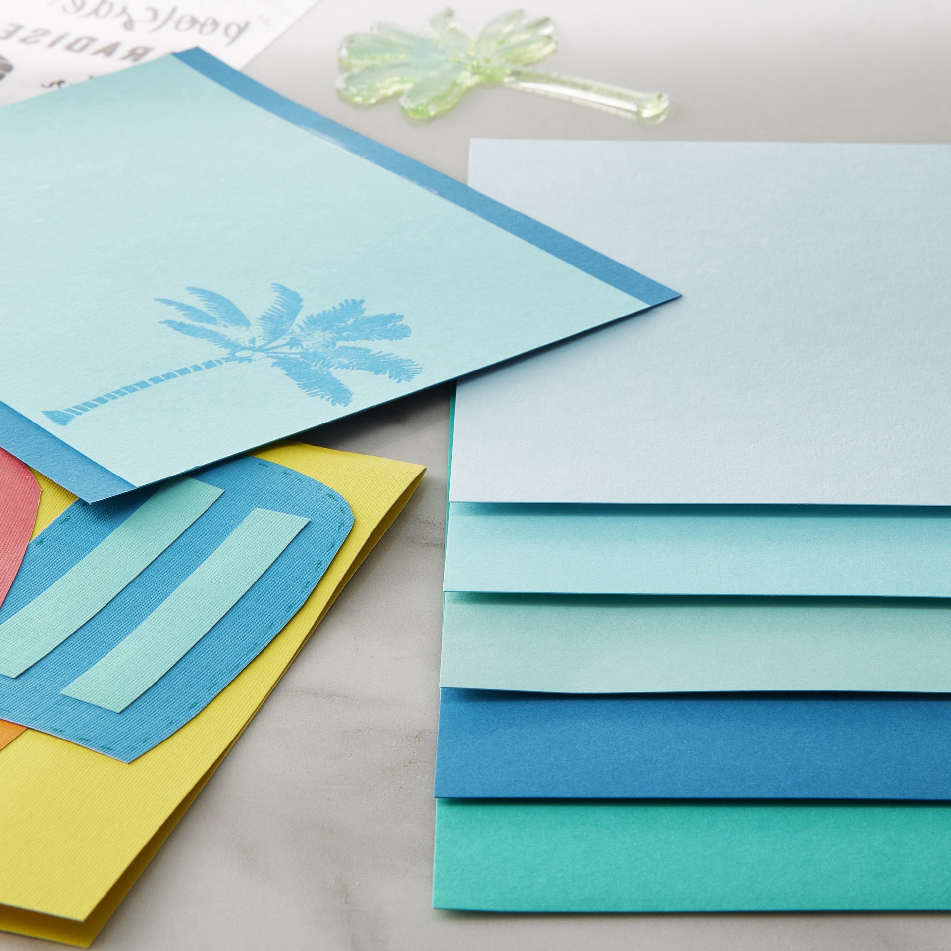 slide 6 of 8, Blue Ombre 6" X 6.5" Cardstock Paper By Recollections, 100 Sheets, 6 in x 6.5 in