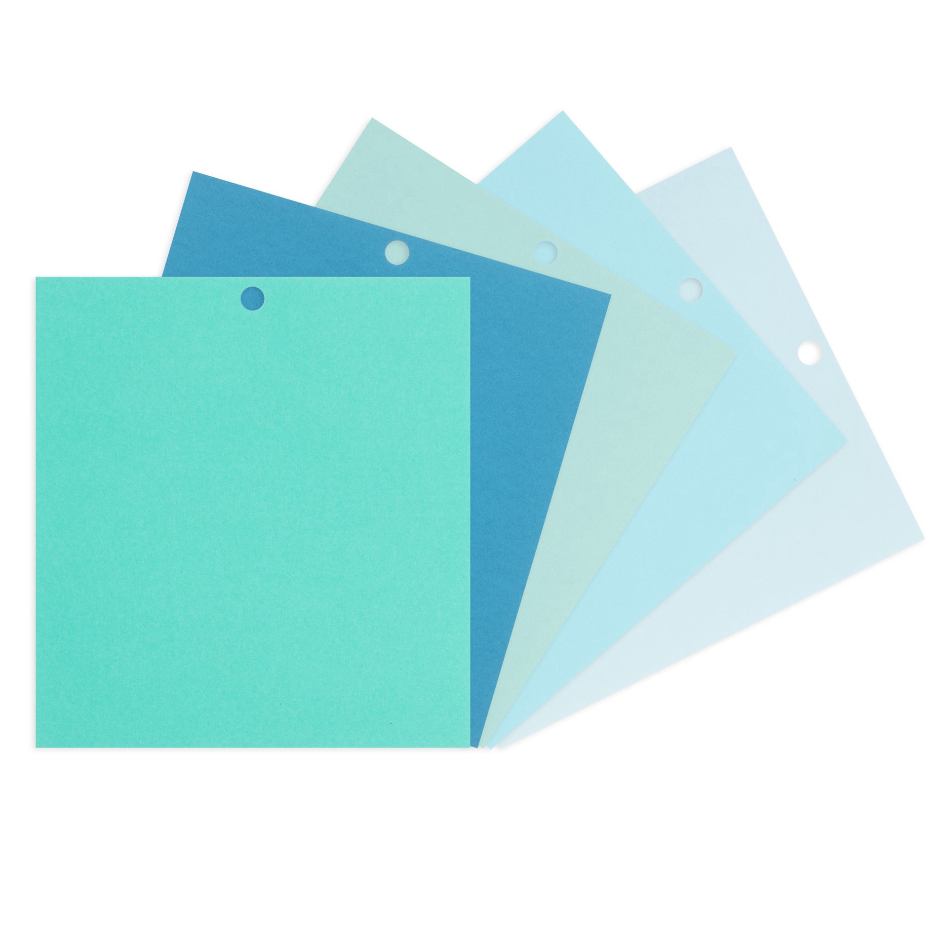 slide 3 of 8, Blue Ombre 6" X 6.5" Cardstock Paper By Recollections, 100 Sheets, 6 in x 6.5 in