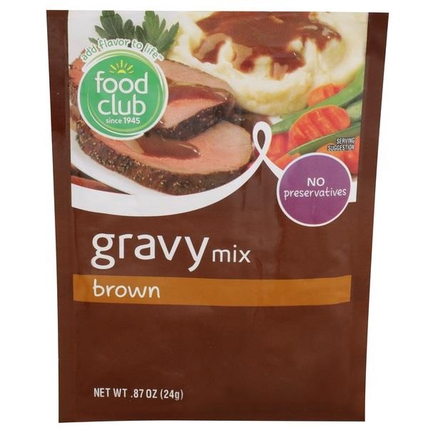 slide 1 of 1, Food Club Brown Gravy Mix, 0.87 oz