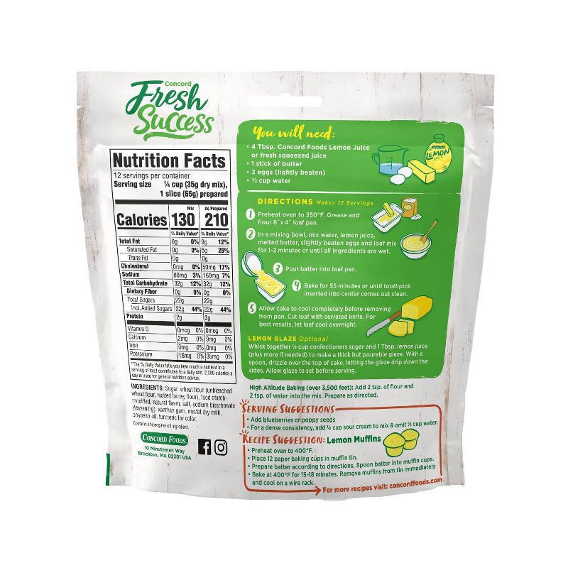 slide 2 of 6, Lemon Pound Cake Mix, 15.1 oz