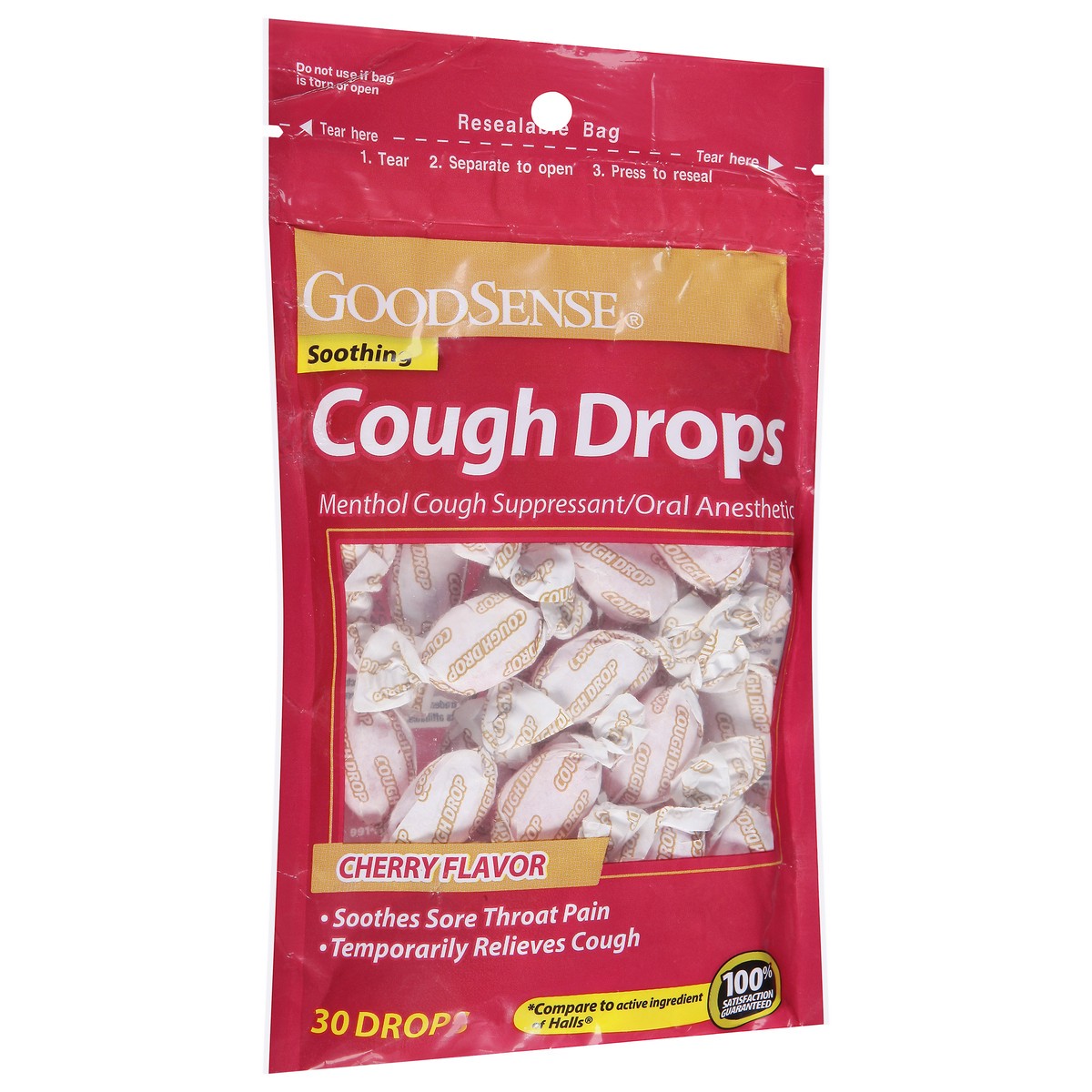 slide 7 of 13, Good Sense Soothing Cherry Flavor Cough Drops 30 ea, 30 ct