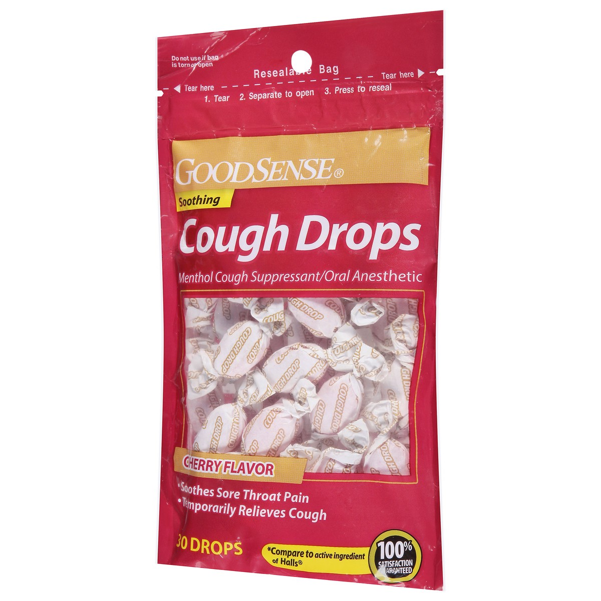 slide 12 of 13, Good Sense Soothing Cherry Flavor Cough Drops 30 ea, 30 ct