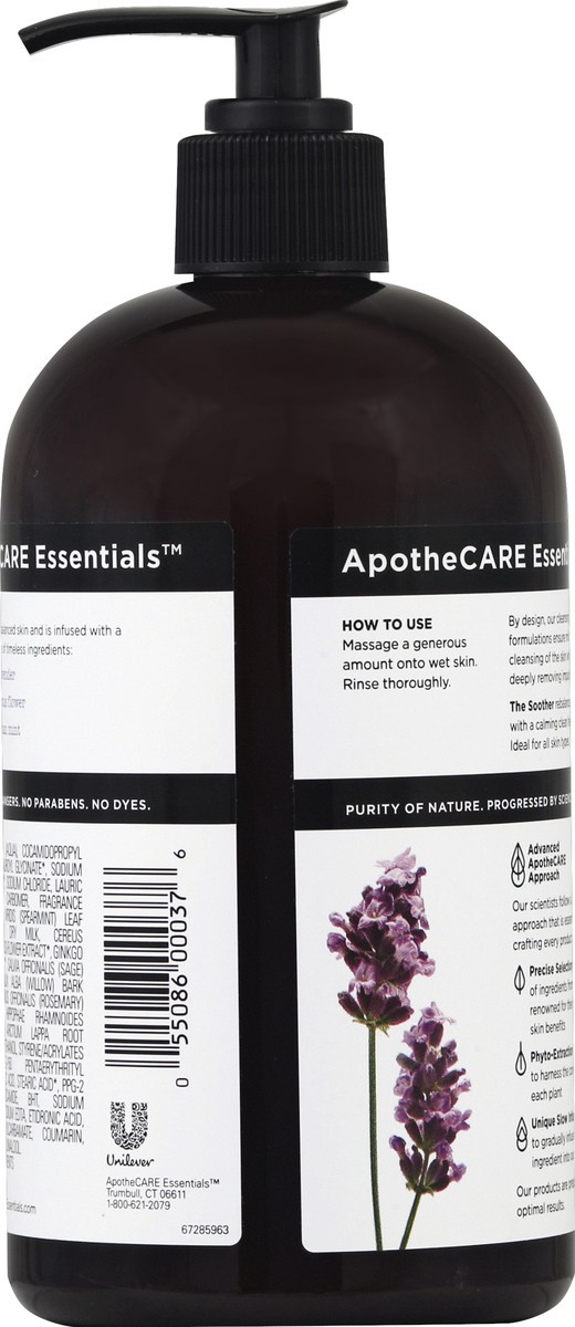 slide 6 of 6, ApotheCARE Essentials The Soother Lavender, Cactus Flower, Moroccan Mint Body Wash, 16 fl oz