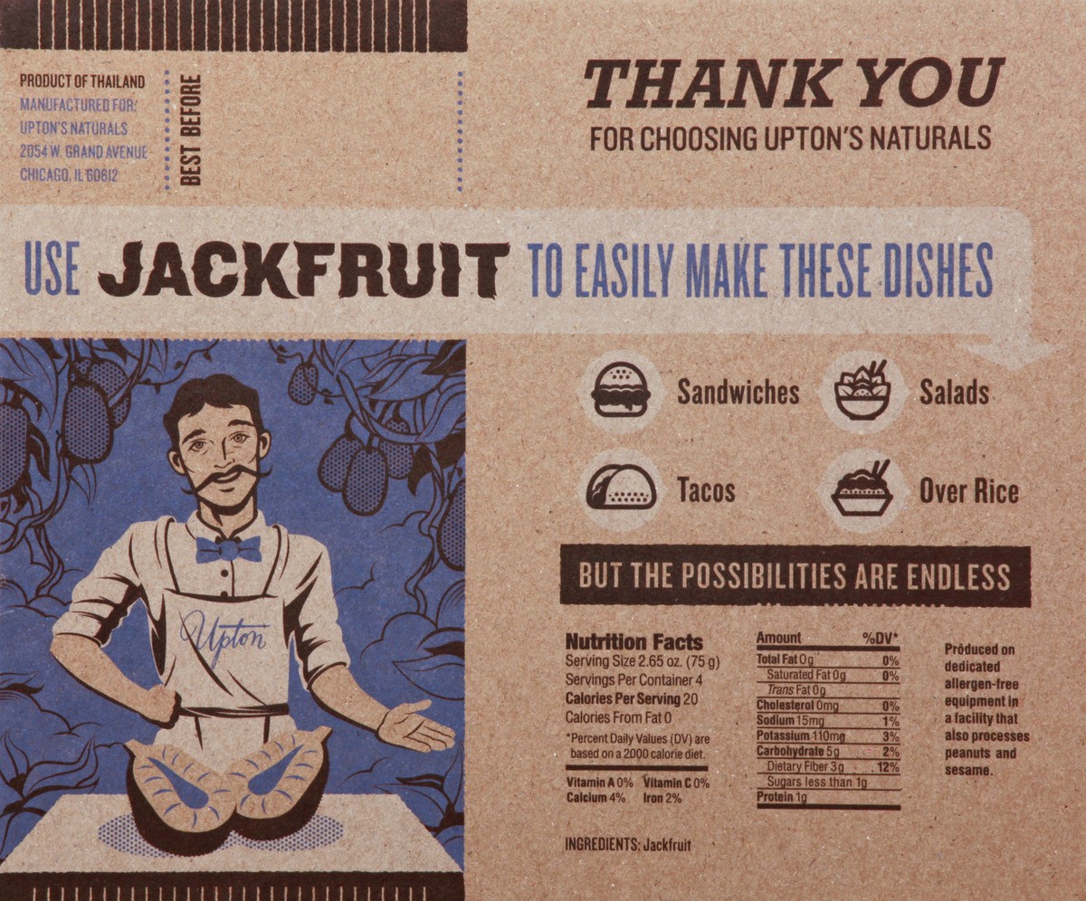 slide 2 of 9, Upton's Jackfruit, 10.6 oz