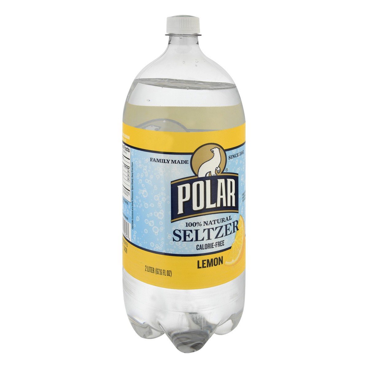 slide 11 of 13, Polar 100% Natural Lemon Seltzer 2 lt, 2 liter