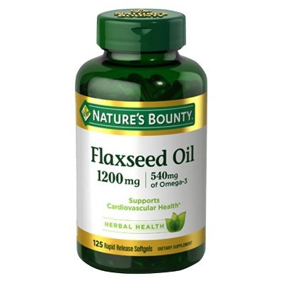 slide 1 of 1, Nature's Bounty Flaxseed Oil 1200 mg. Softgels, 125 ct