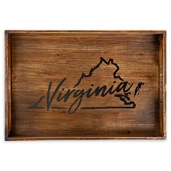 slide 1 of 2, Core Home Virginia Rectangular Wood Serving Tray, 1 ct