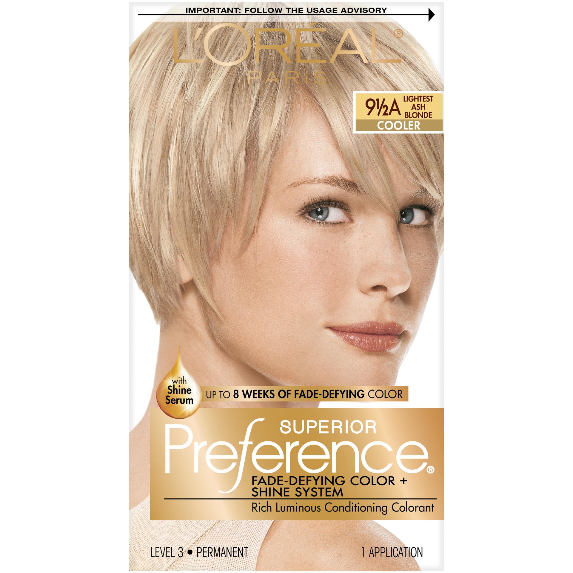 slide 2 of 8, L'Oréal Superior Preference Fade-Defying Color + Shine System - 9.5a Cooler Lightest Ash Blonde, 1 ct