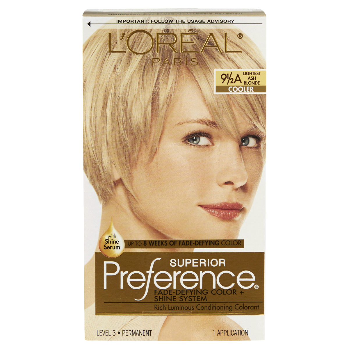 slide 1 of 8, L'Oréal Superior Preference Fade-Defying Color + Shine System - 9.5a Cooler Lightest Ash Blonde, 1 ct