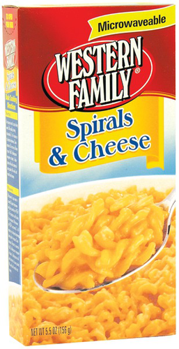 slide 1 of 1, Western Family Spirals And Cheese, 5.5 oz