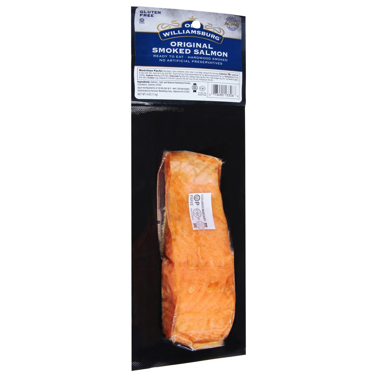 slide 9 of 9, Old Williamsburgh Acme Old Williamsburg Smoked Original Salmon 4 oz, 4 oz