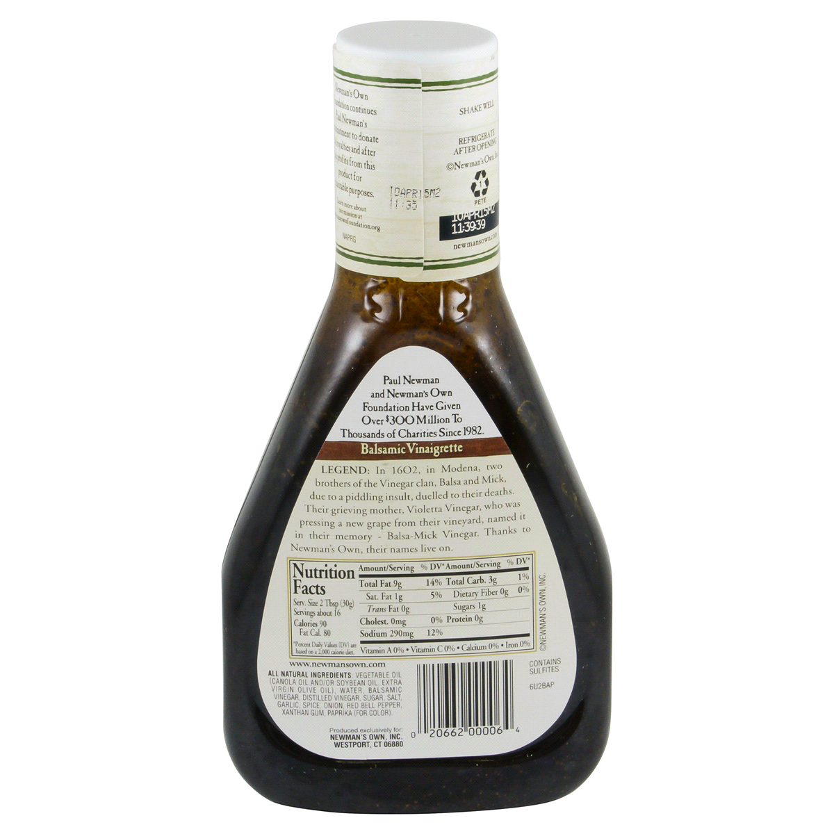 slide 4 of 52, Newman's Own Balsamic Vinaigrette Dressing 16 fl oz, 16 fl oz