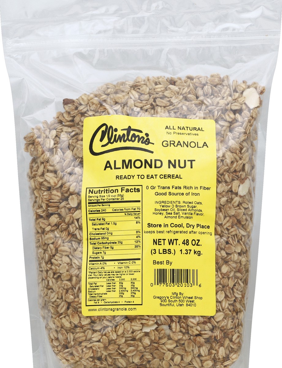 slide 2 of 2, Clinton's Almond Nut Granola, 3 lb