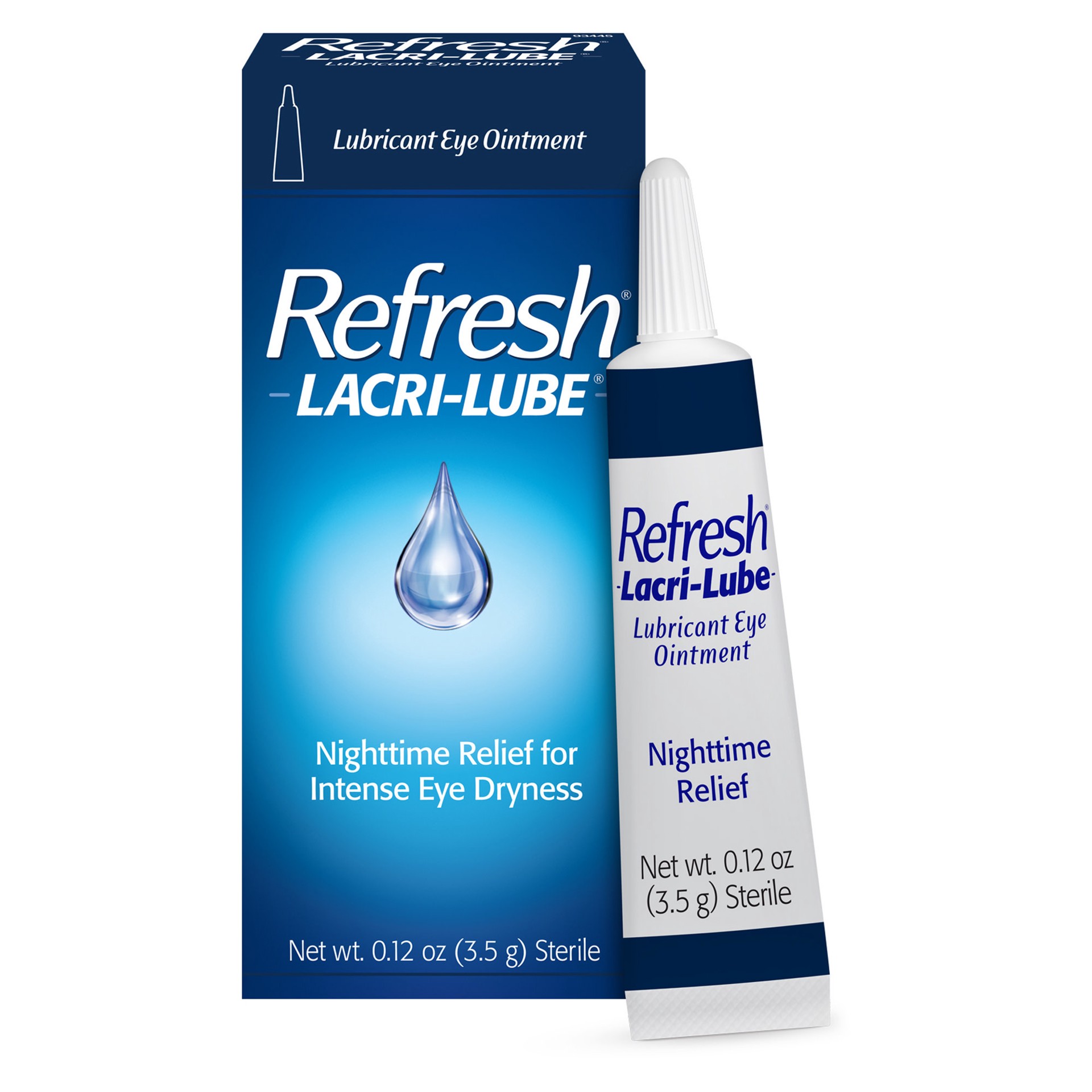 slide 1 of 6, Refresh Lacri-Lube Lubricant Eye Ointment, 0.12 oz