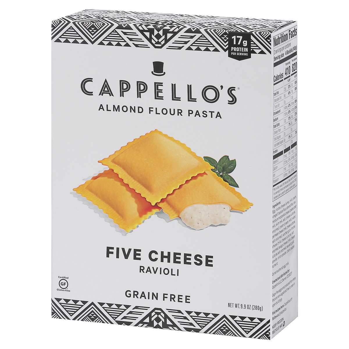 slide 5 of 14, Cappello's Five Cheese Ravioli, 9.9 oz