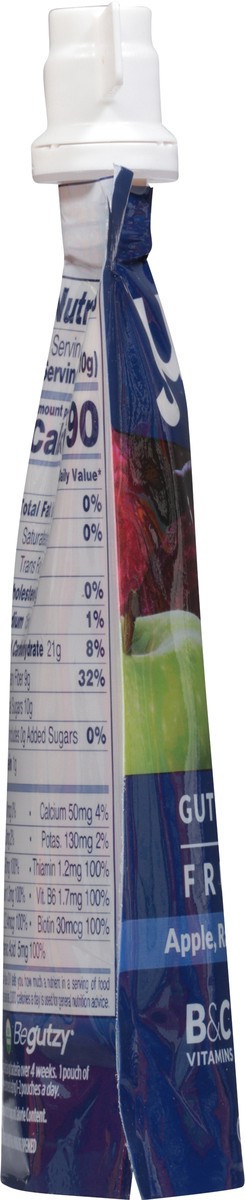 slide 2 of 9, Gutzy Organic Apple Raspberry Blueberry Beet Prebiotic Gut Health Snack 3.9 oz, 3.9 oz