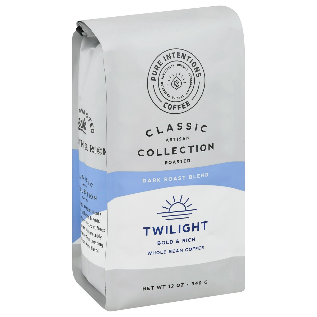 slide 2 of 13, Pure Intentions Coffee Twilight Dark Roast Blend Whole Bean Coffee - 12 oz, 12 oz
