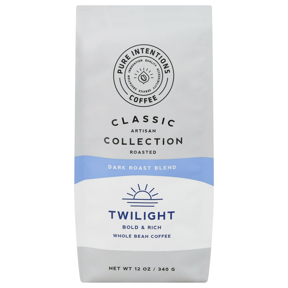 slide 8 of 13, Pure Intentions Coffee Twilight Dark Roast Blend Whole Bean Coffee - 12 oz, 12 oz