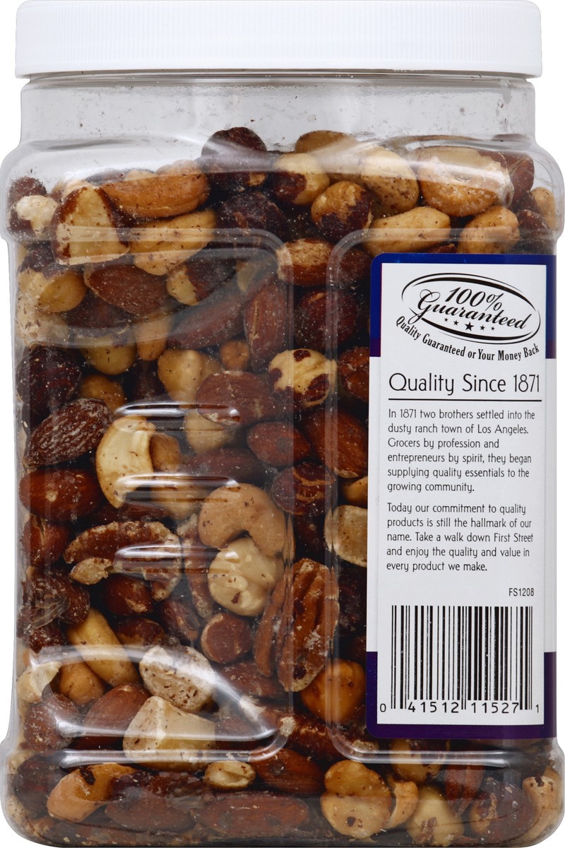 slide 3 of 6, First Street Deluxe Mixed Nuts, 32 oz