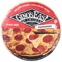 Gino's East Golden Crispy Thin Crust Pepperoni Pizza 14 oz