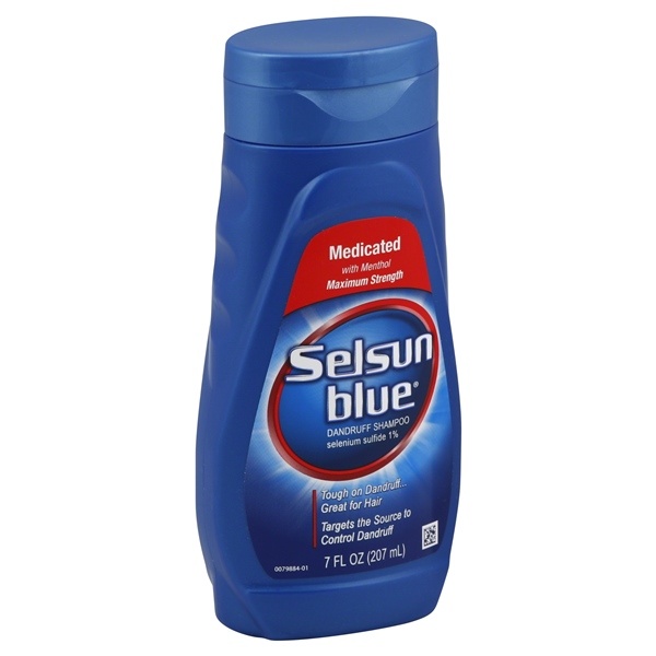 slide 1 of 1, Selsun Blue Medicated with Menthol Dandruff Shampoo, 7 oz